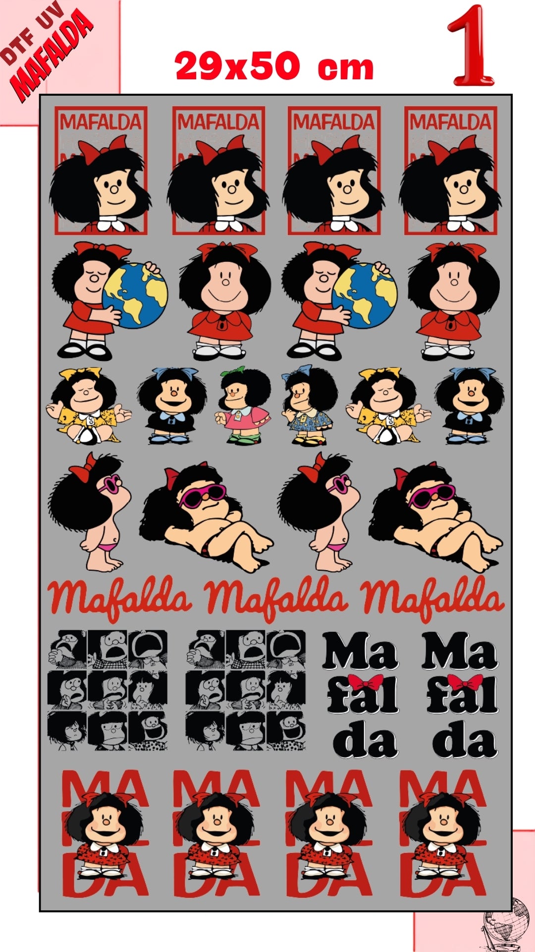 Lienzo UV Mafalda