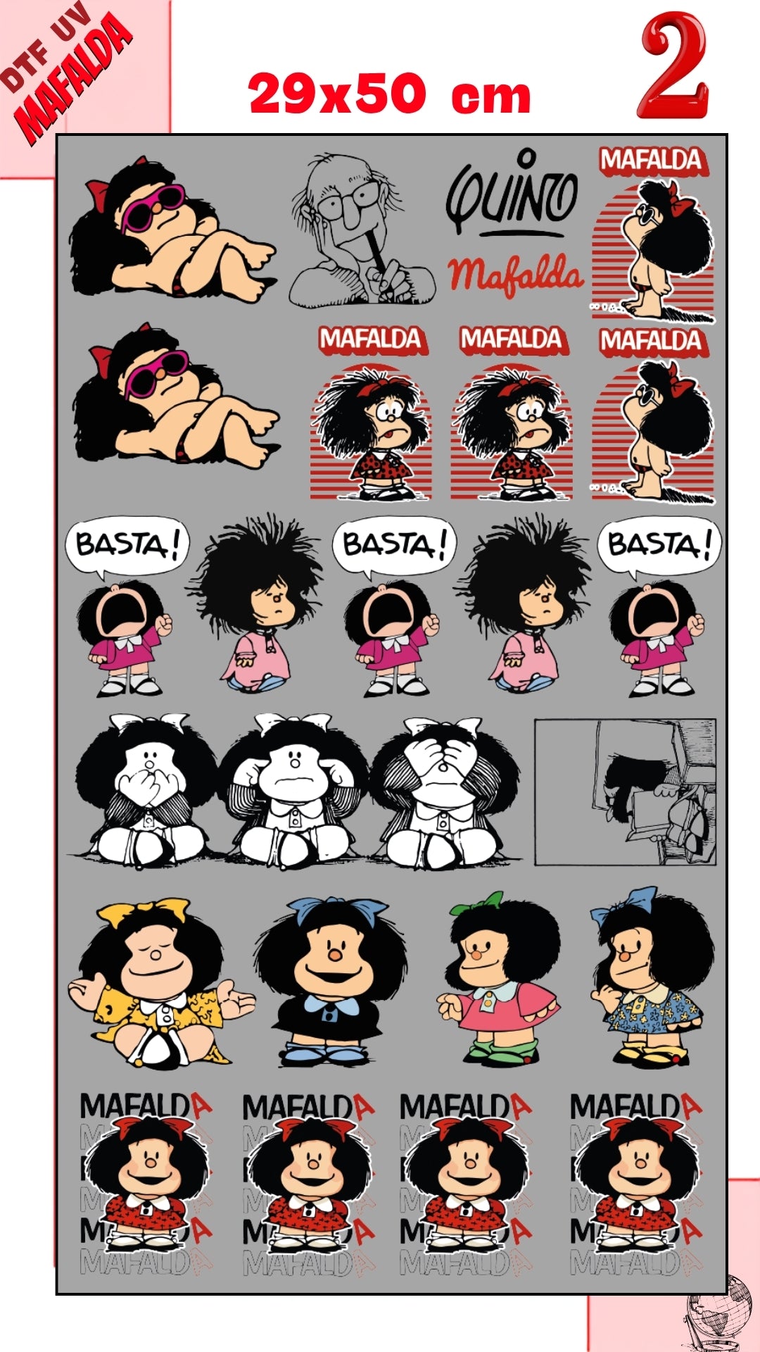 Lienzo UV Mafalda