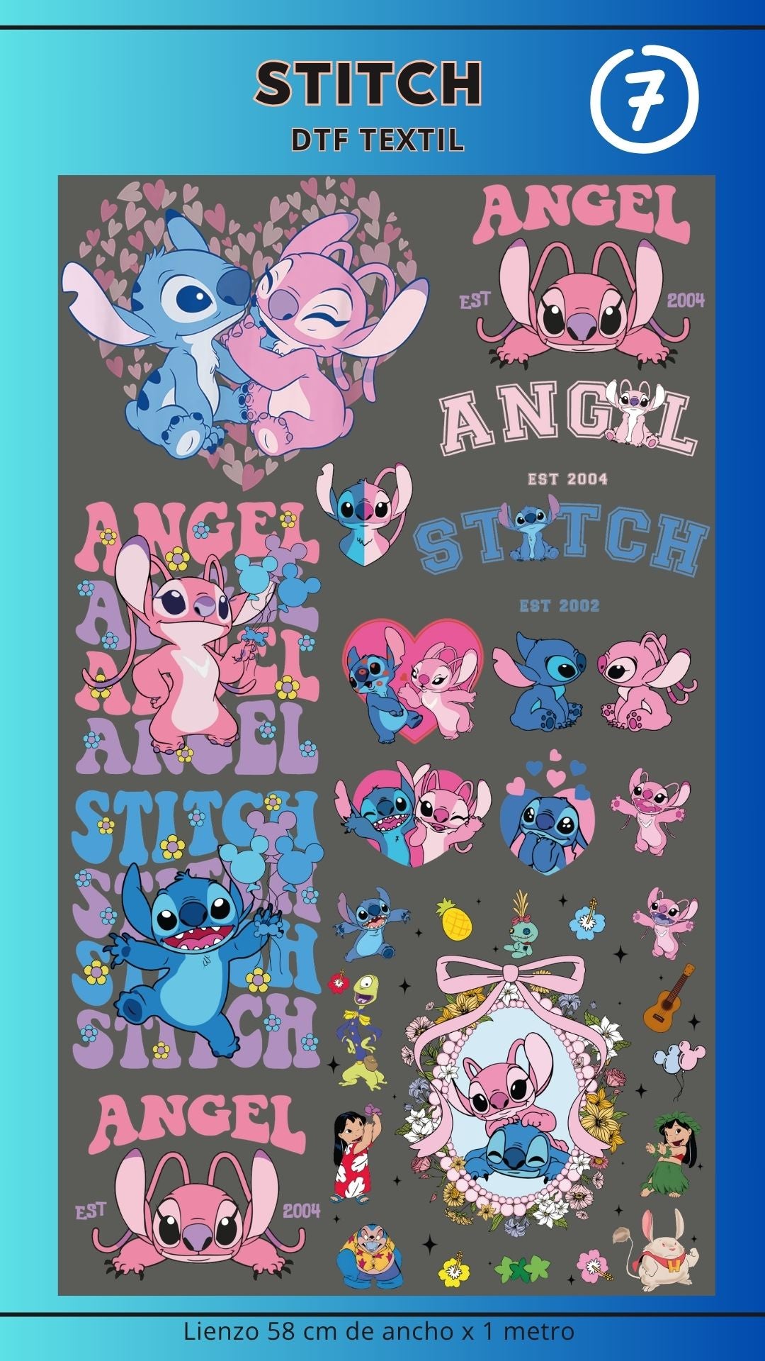 Lienzo TEXTIL STITCH