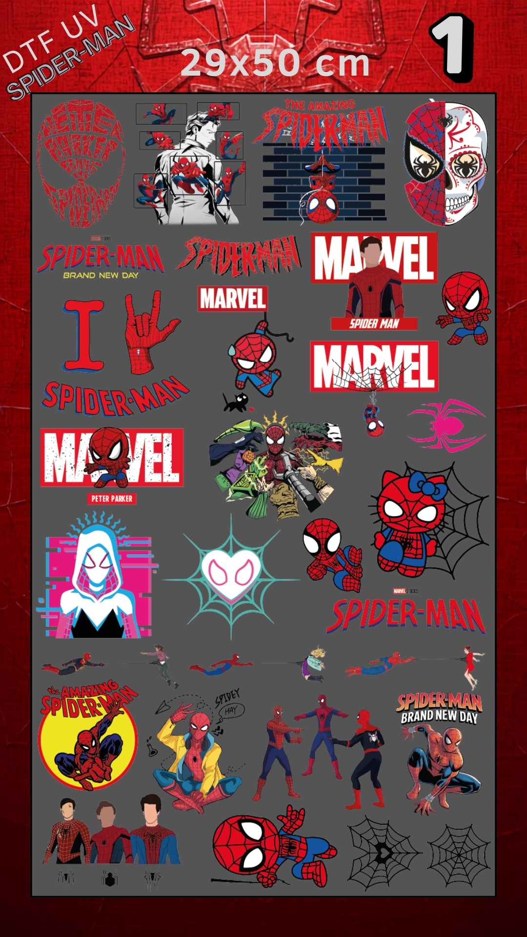 Lienzo UV Spider-man