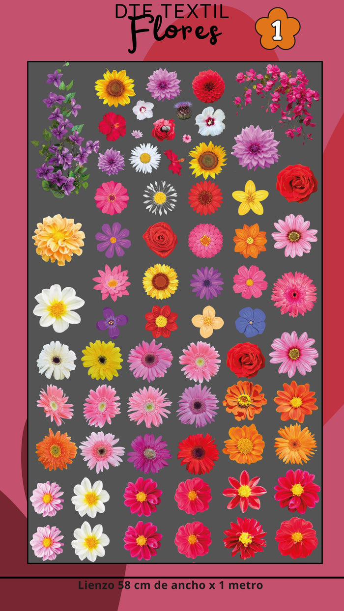 Lienzo Textil FLORES
