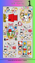Lienzo Textil Snoopy