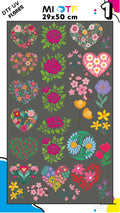 Lienzo UV FLORES
