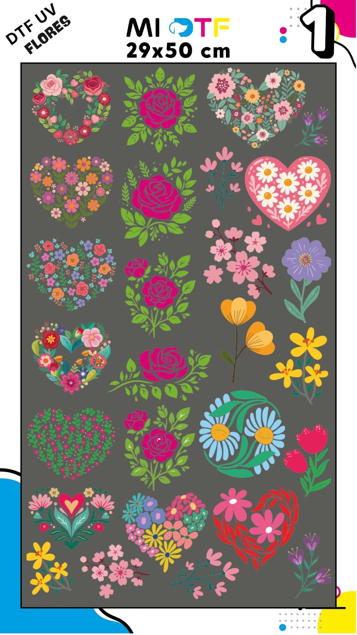 Lienzo UV FLORES