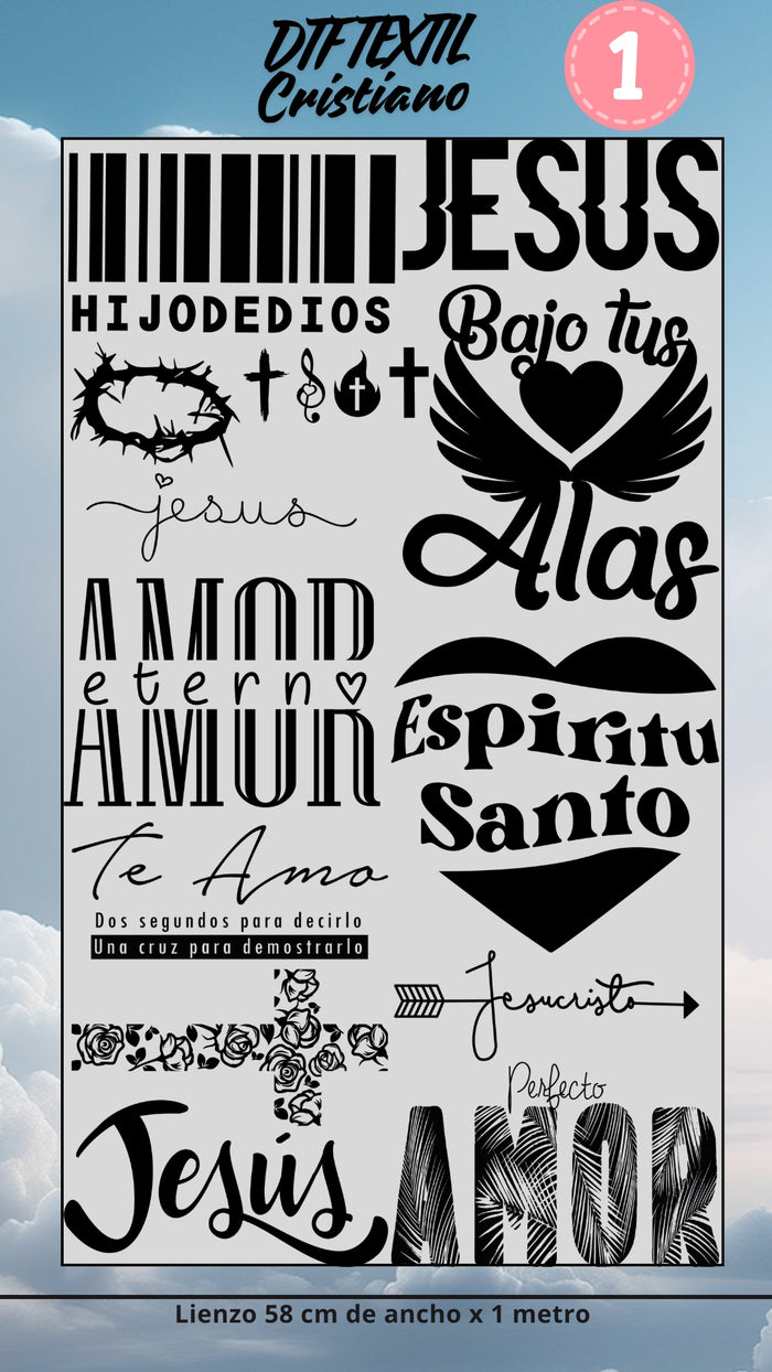 Lienzo Textil cristianos