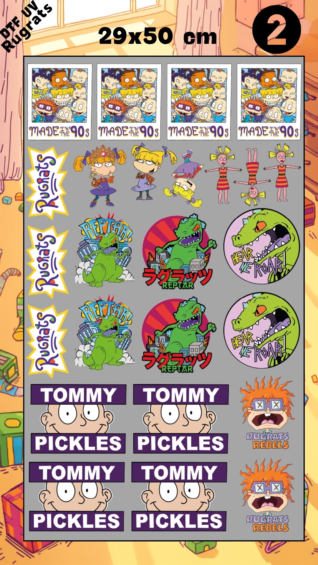 Lienzo UV Rugrats