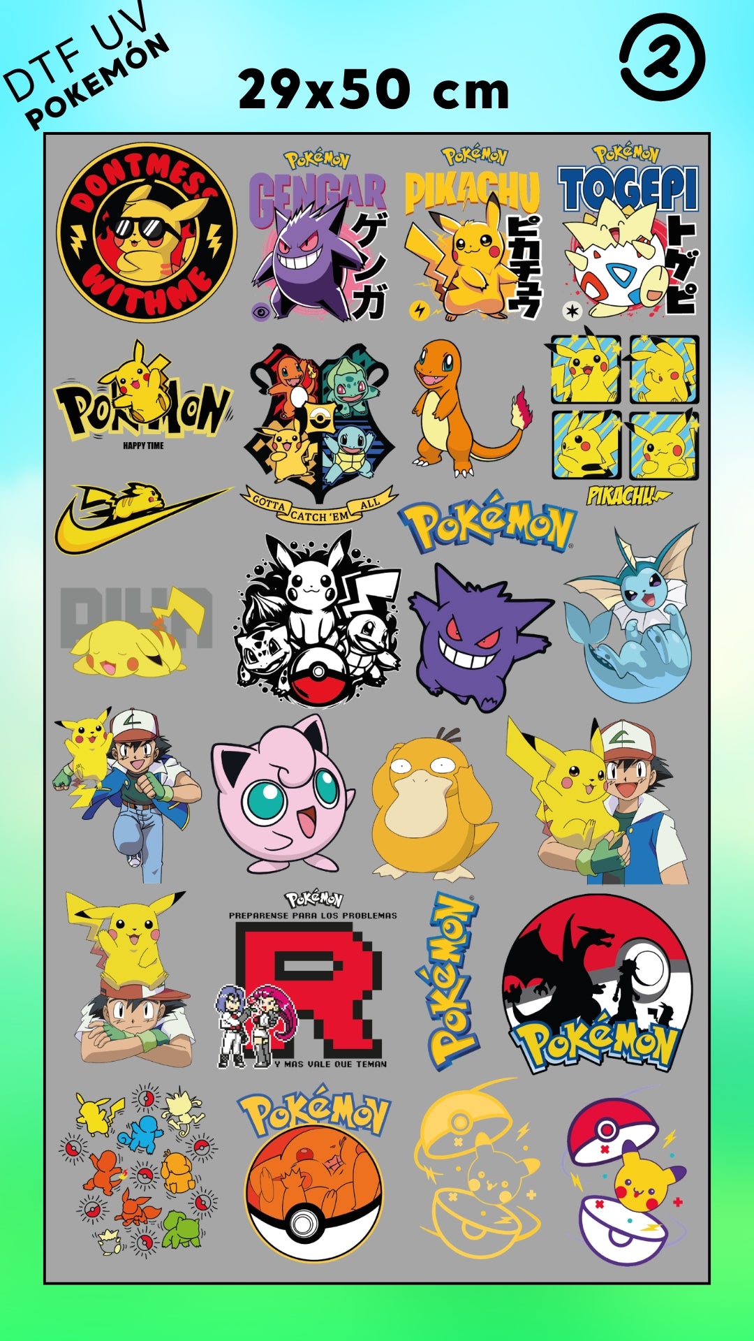 Lienzo UV POKEMON