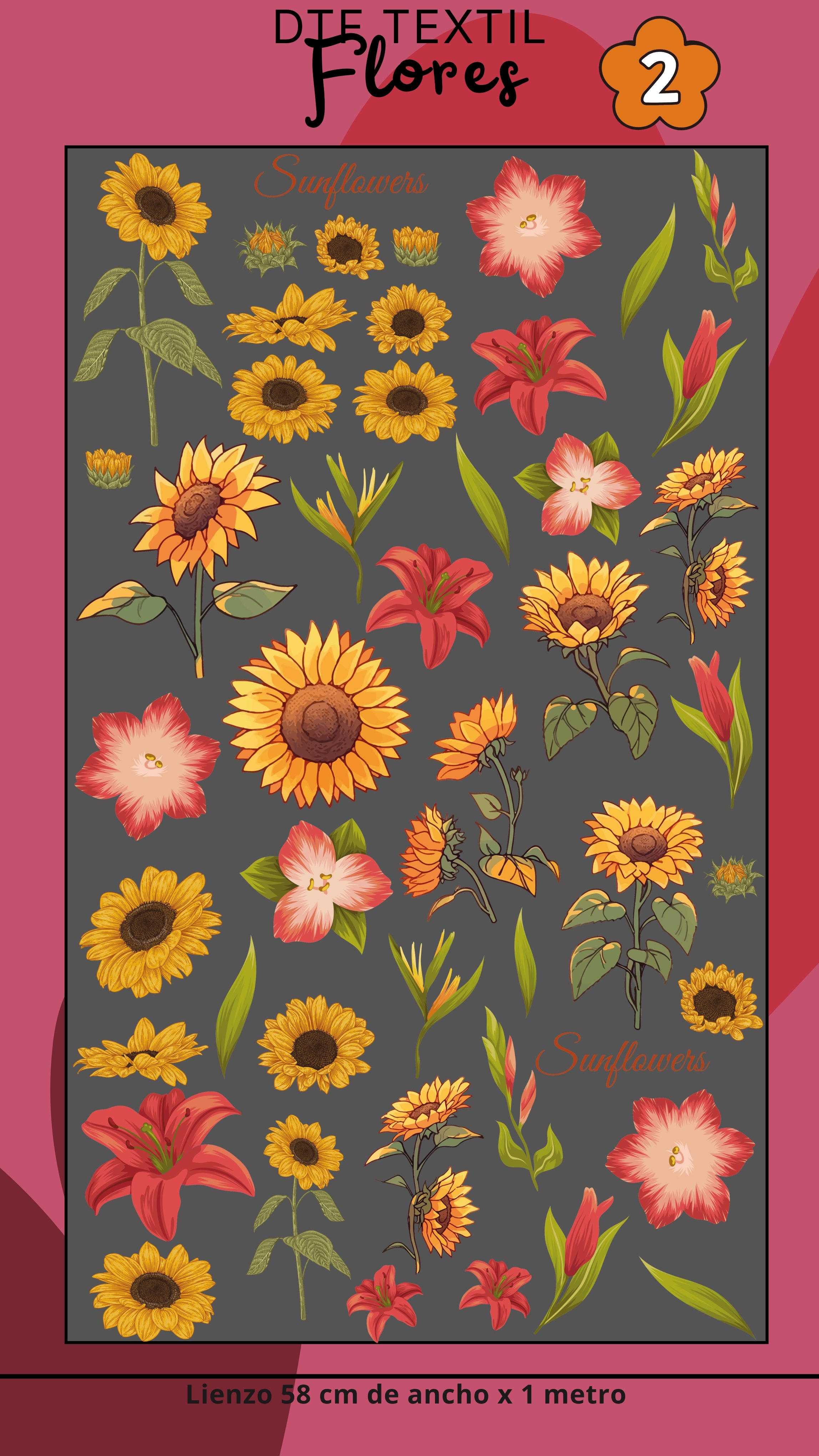 Lienzo Textil FLORES