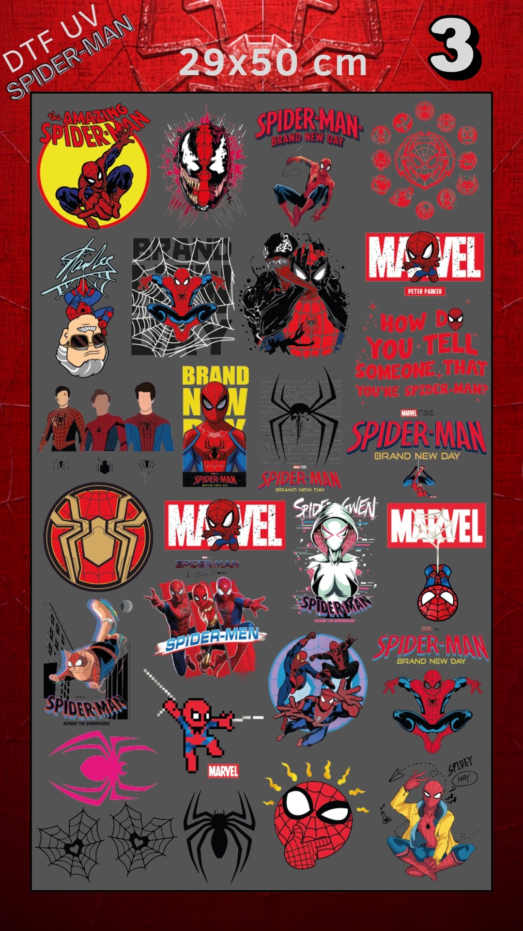Lienzo UV Spider-man