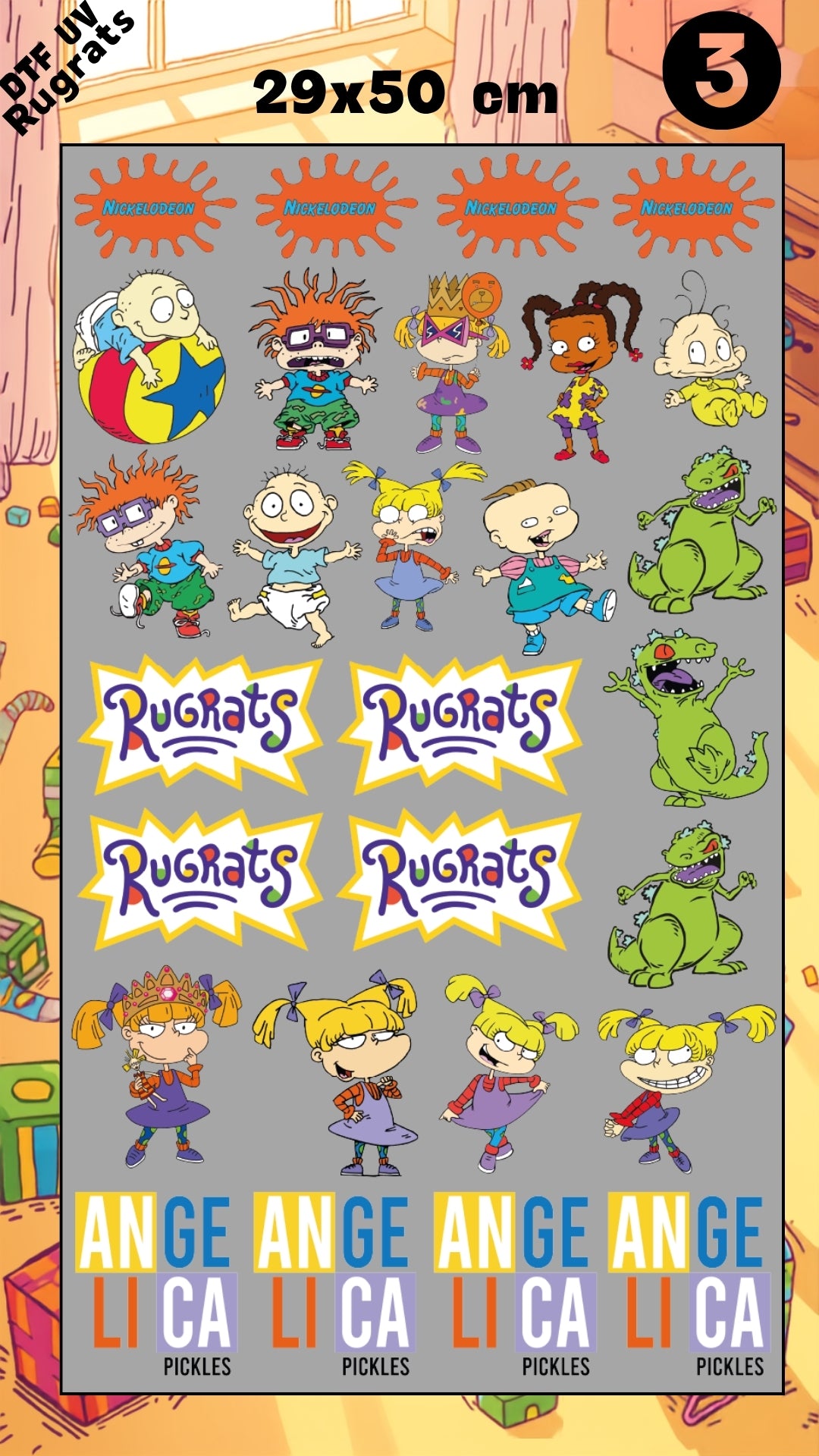 Lienzo UV Rugrats