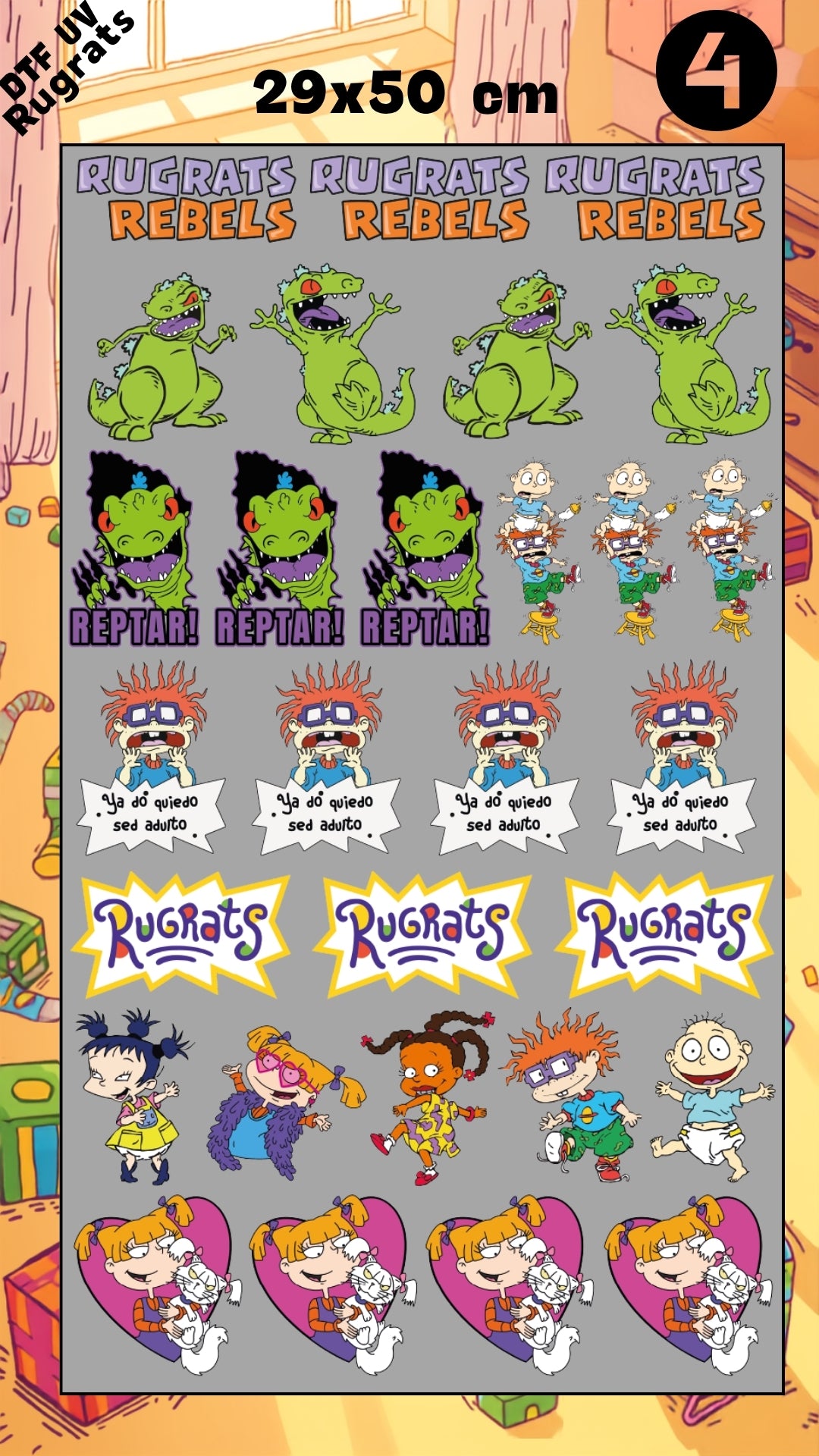 Lienzo UV Rugrats