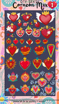 Lienzo TEXTIL Corazón mex