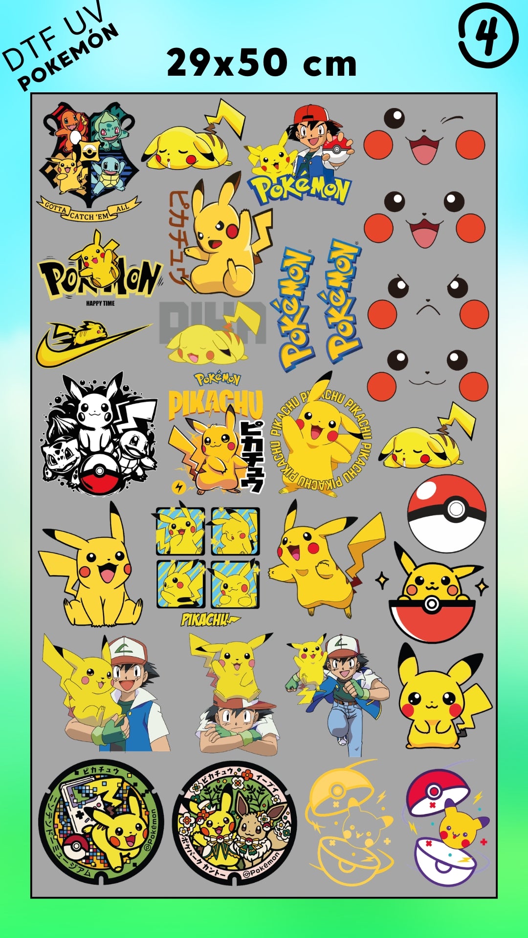 Lienzo UV POKEMON