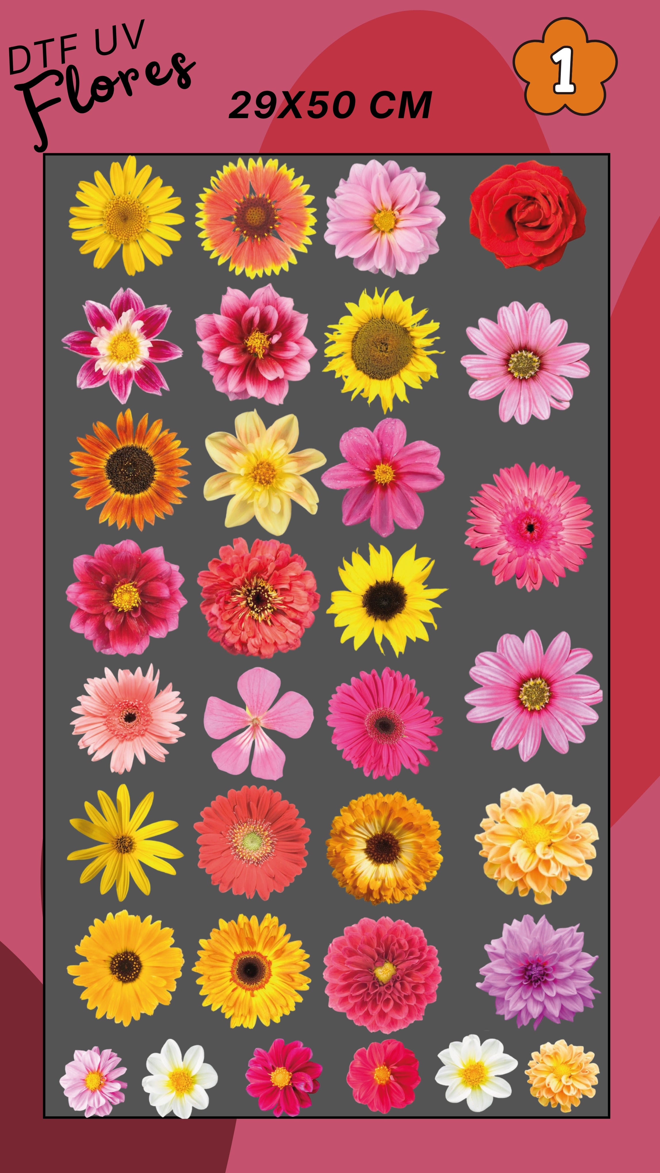 Lienzo UV FLORES