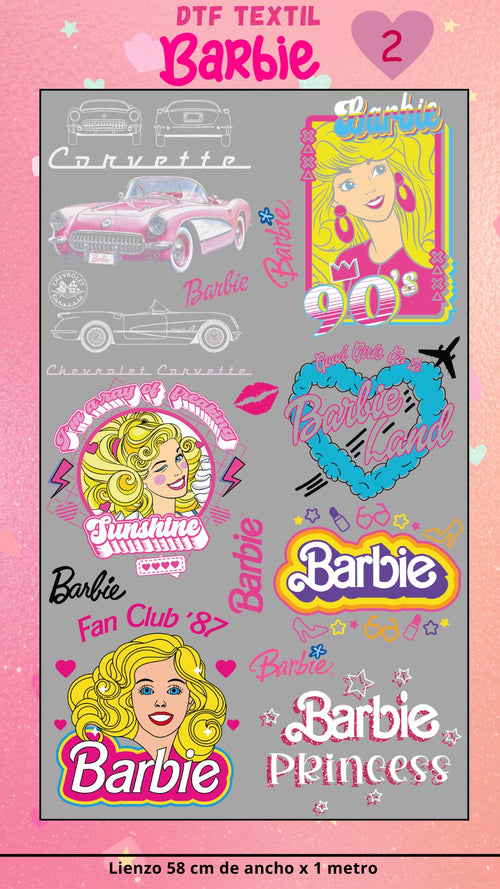 Lienzo TEXTIL BARBIE