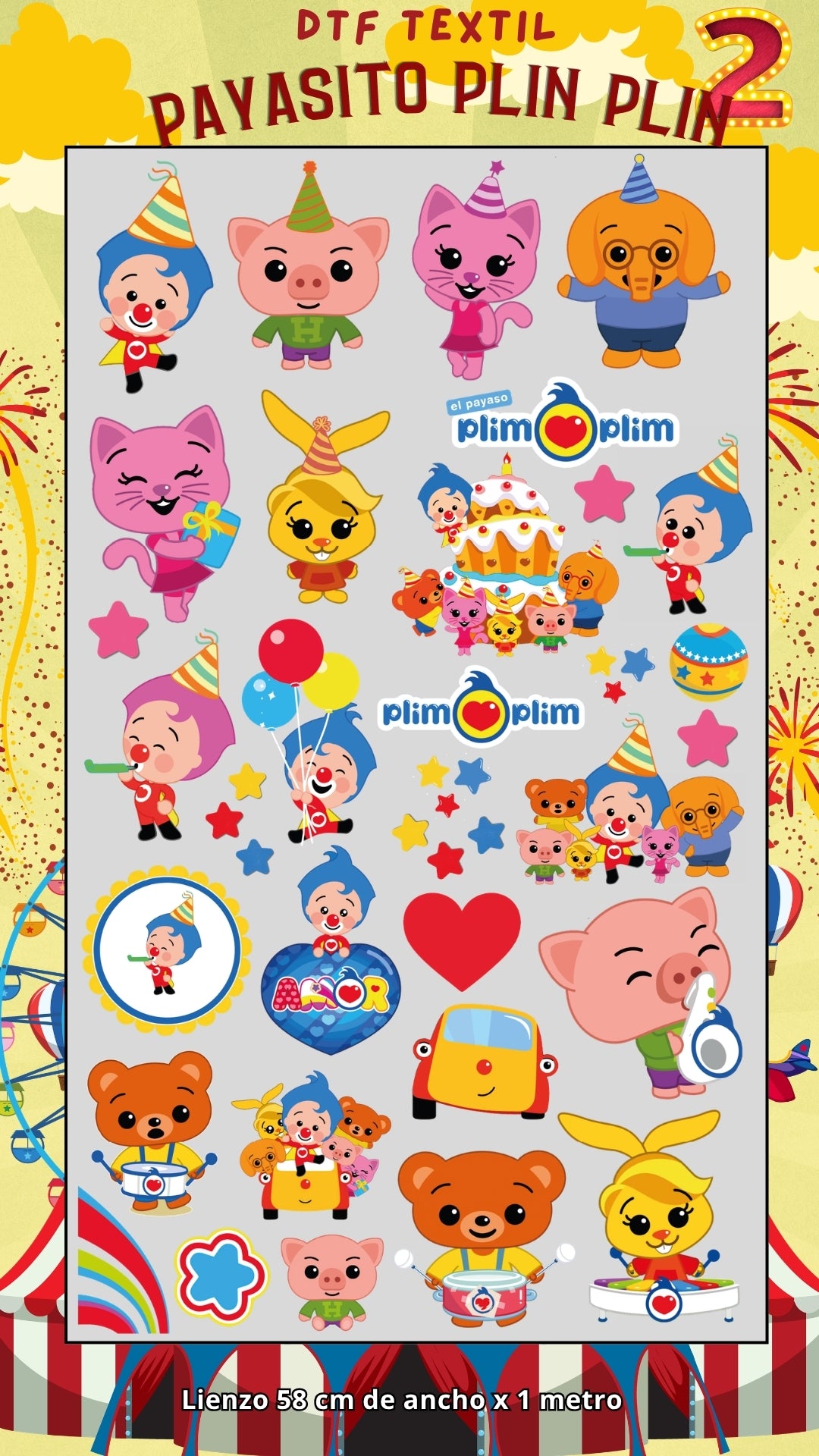 Lienzo TEXTIL plin plin