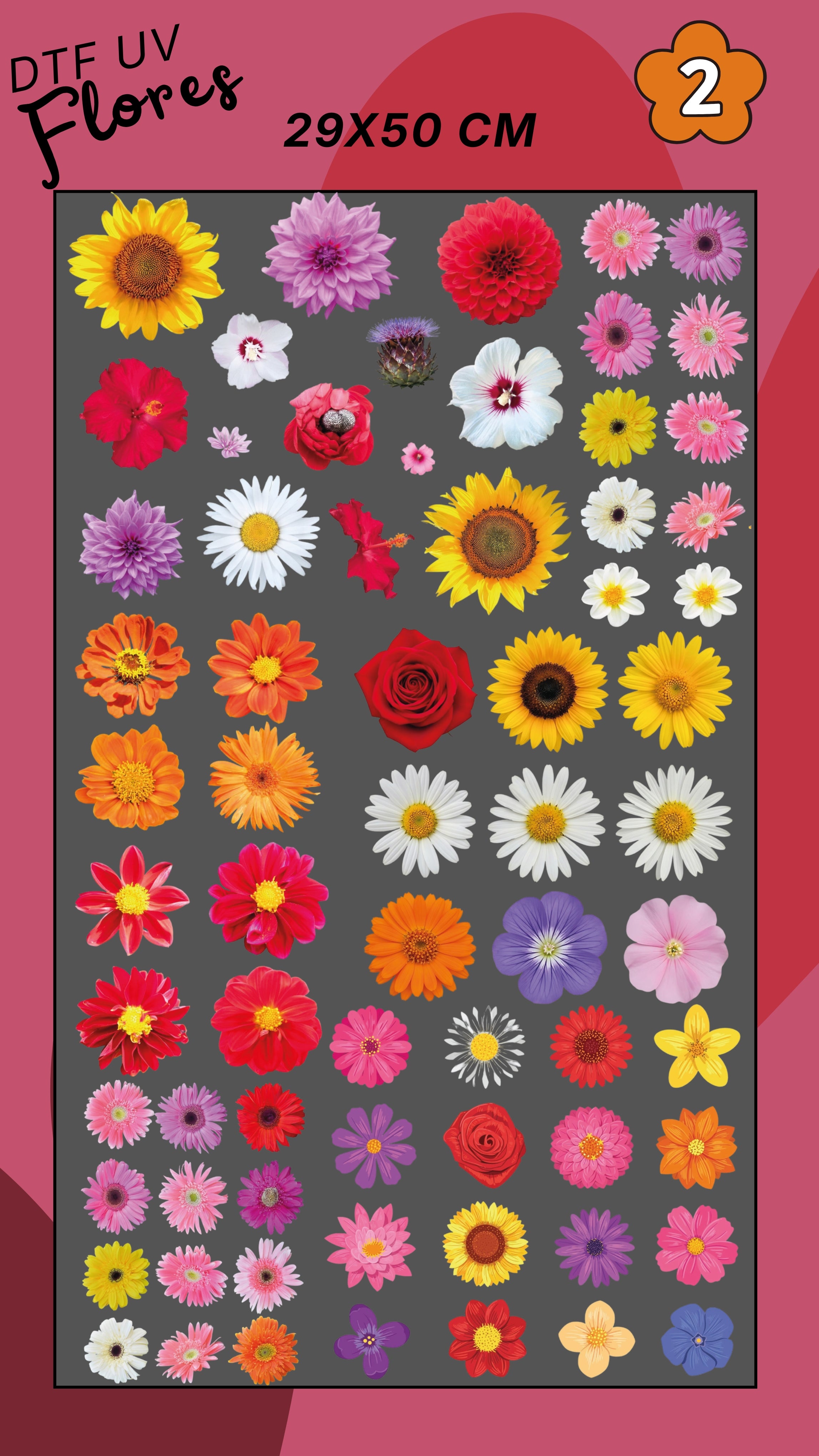 Lienzo UV FLORES