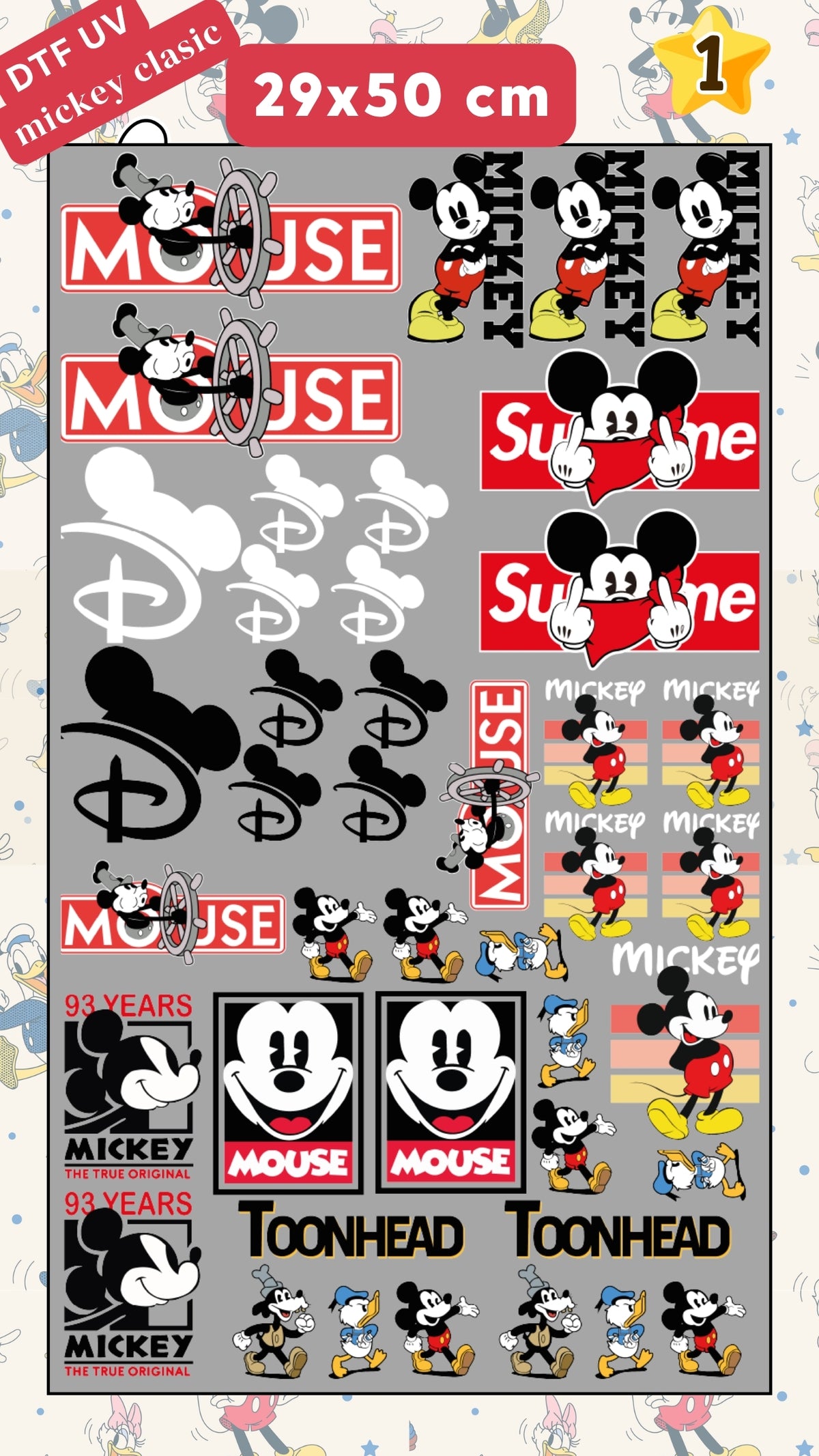 Lienzo UV mickey classic