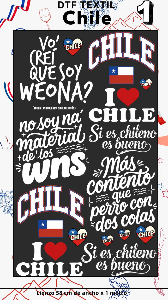 Lienzo TEXTIL Chile 18sept