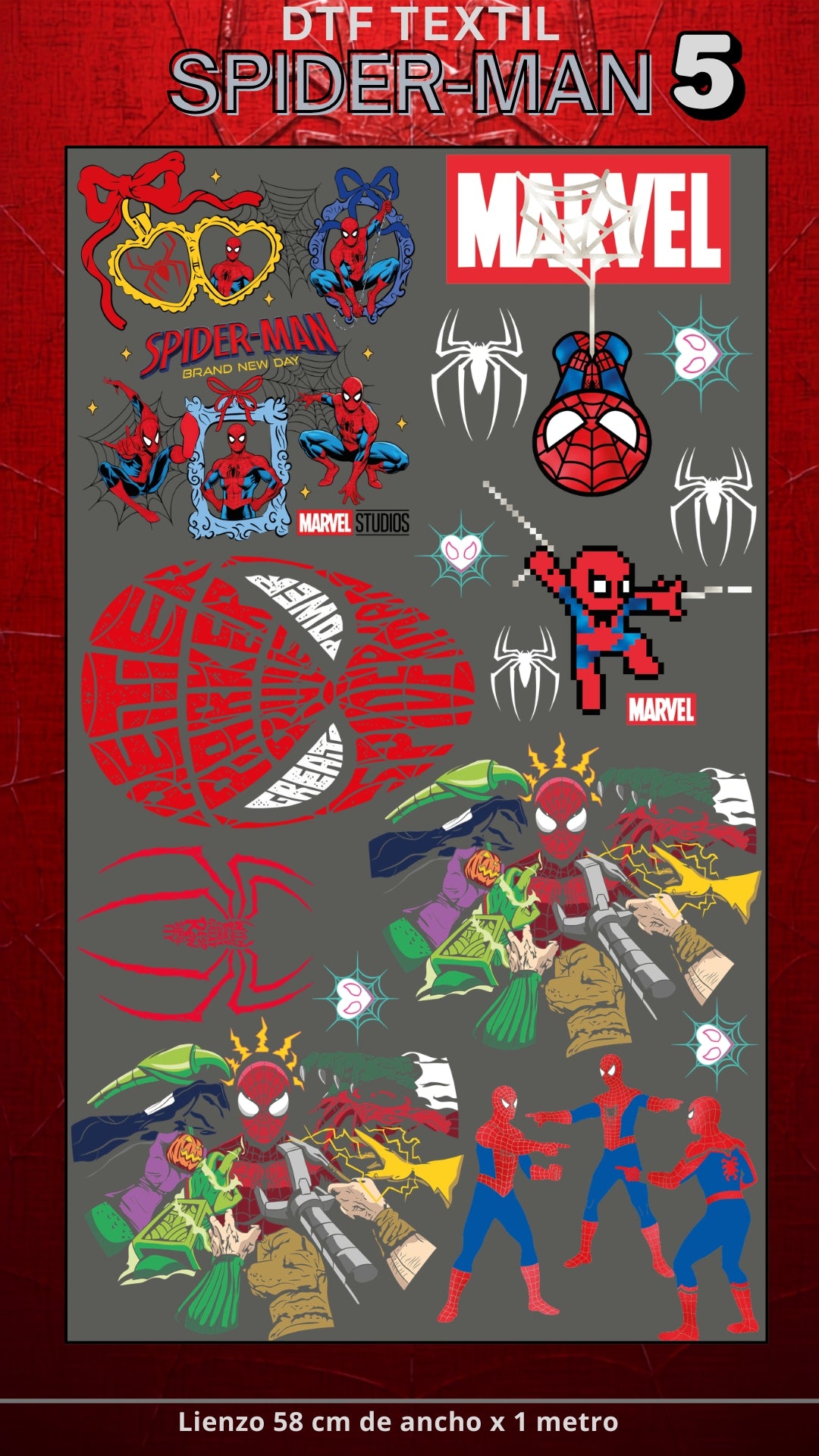 Lienzo TEXTIL Spider-man