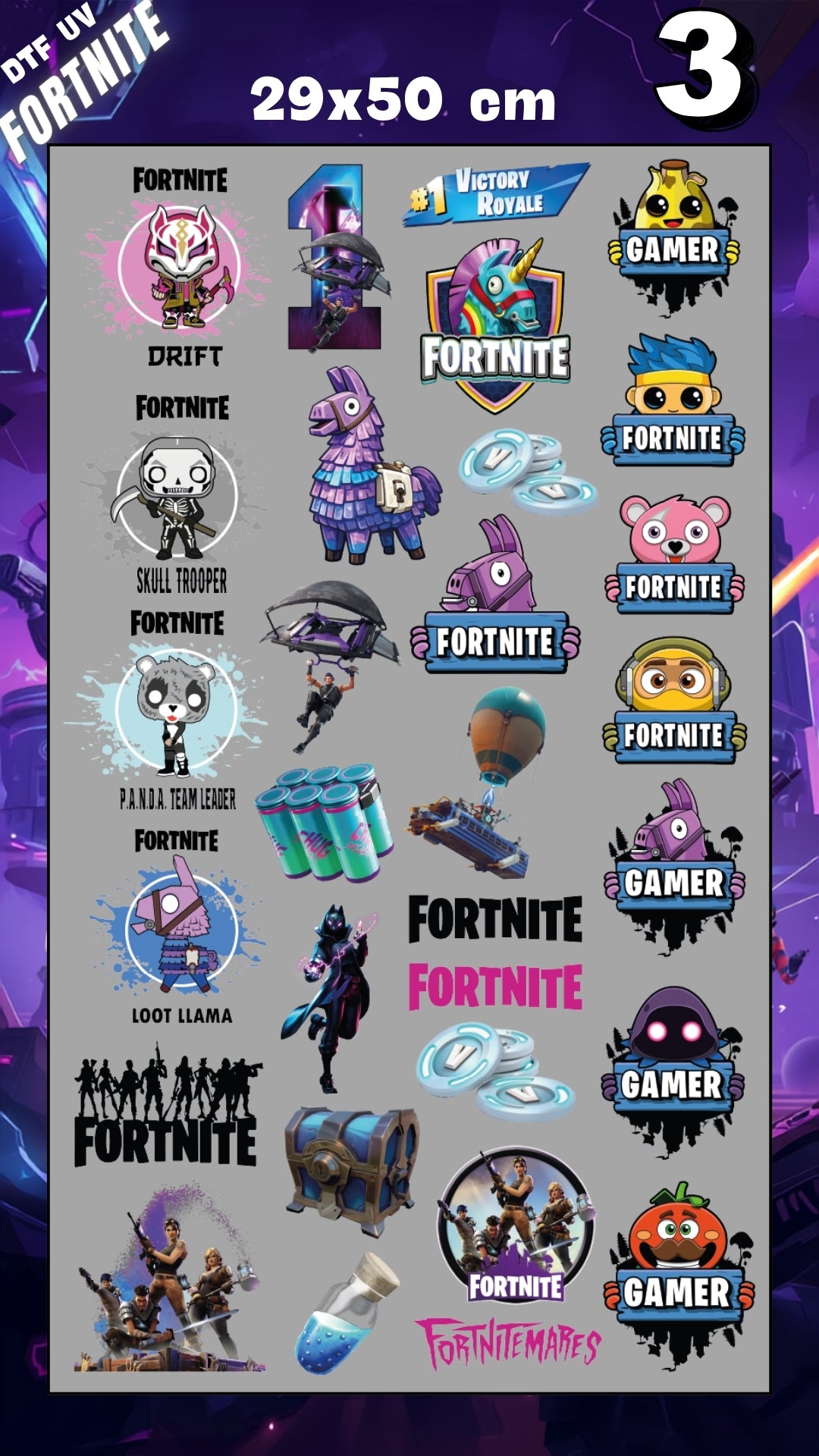 Lienzo UV Fortnite