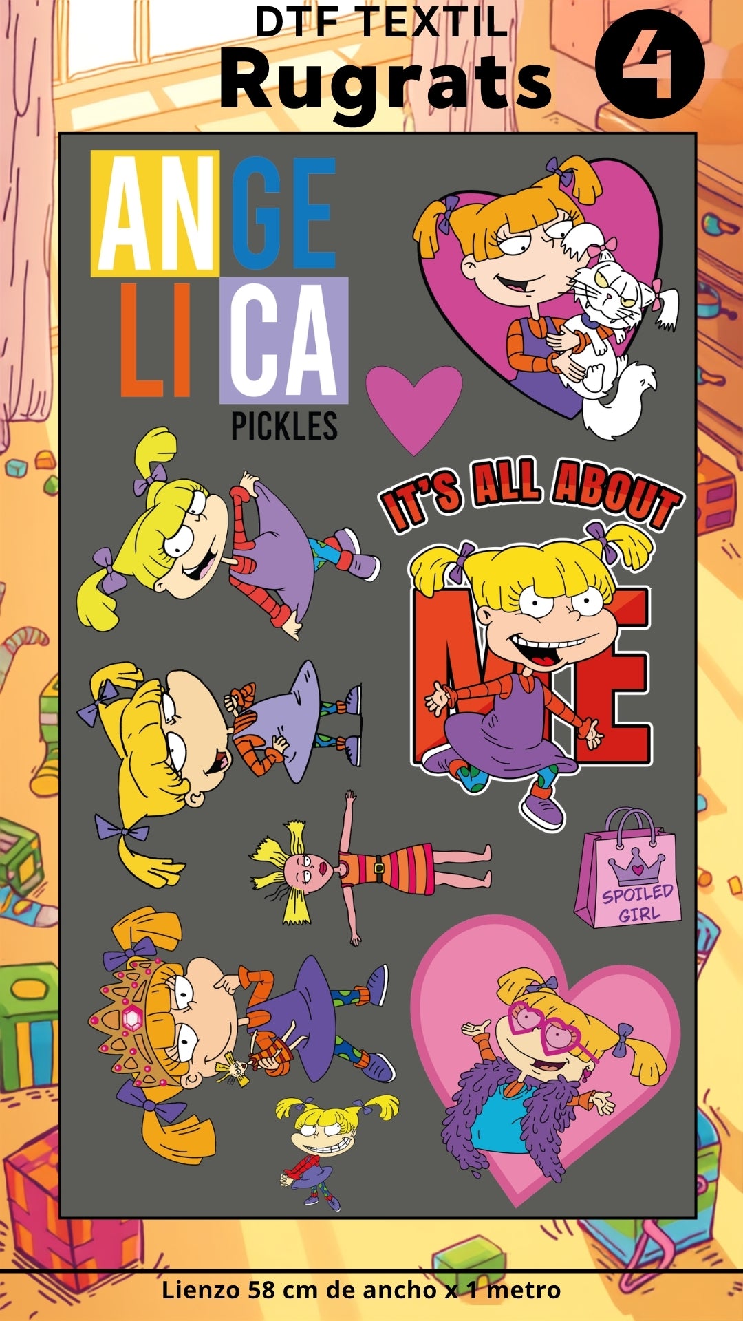 Lienzo TEXTIL Rugrats