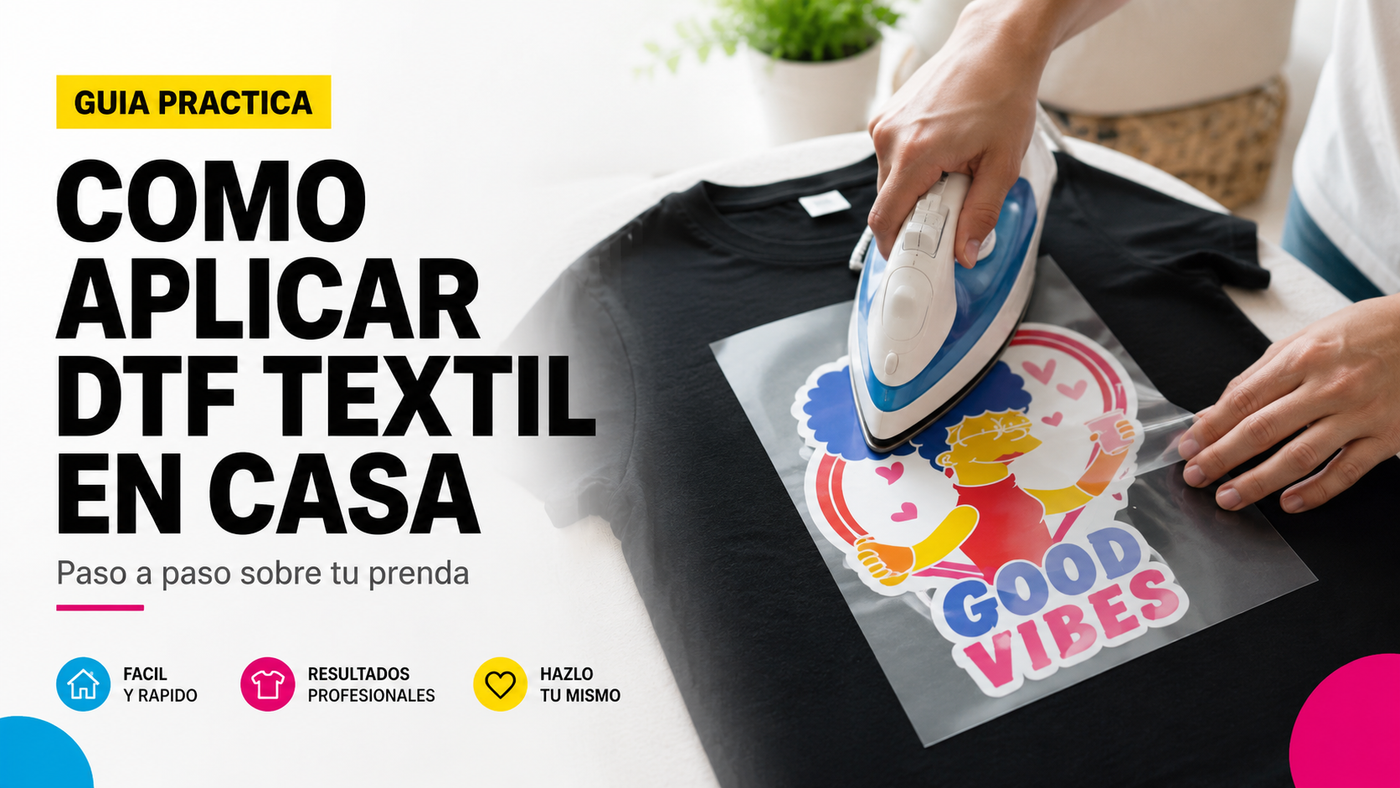 Como aplicar DTF textil en casa