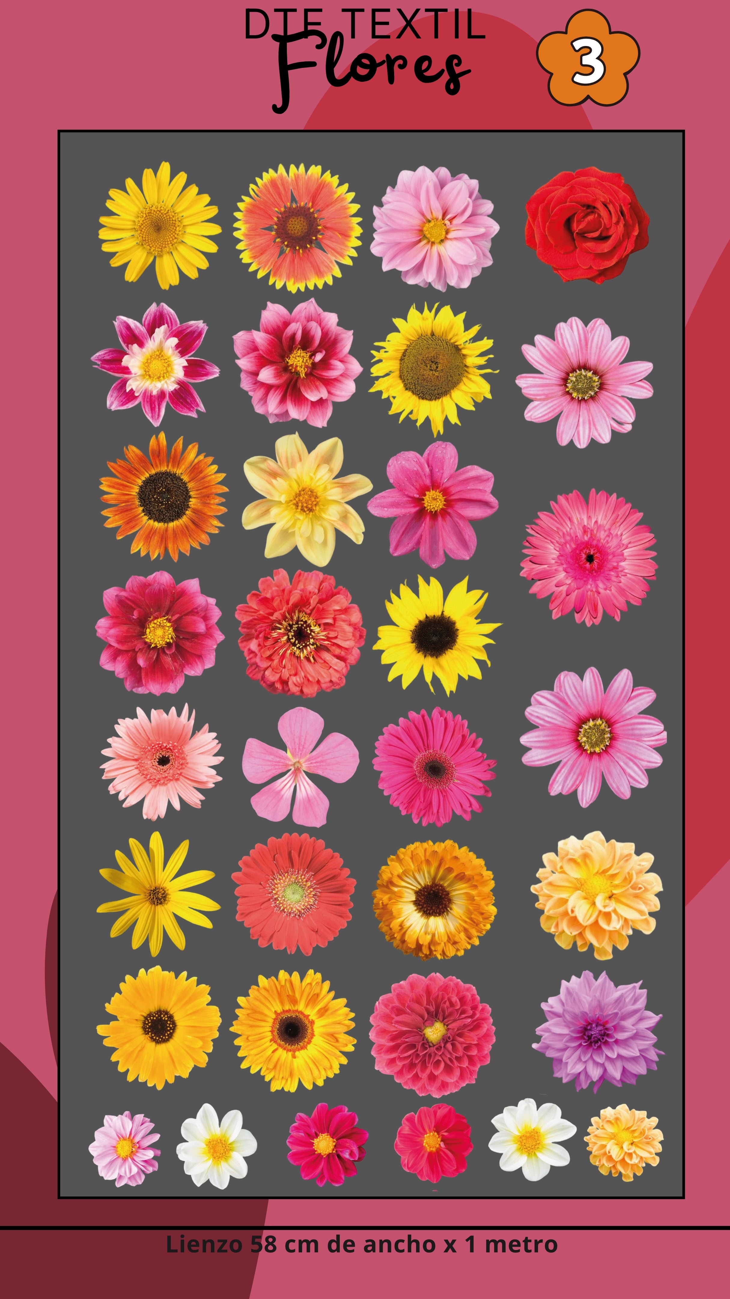 Lienzo Textil FLORES