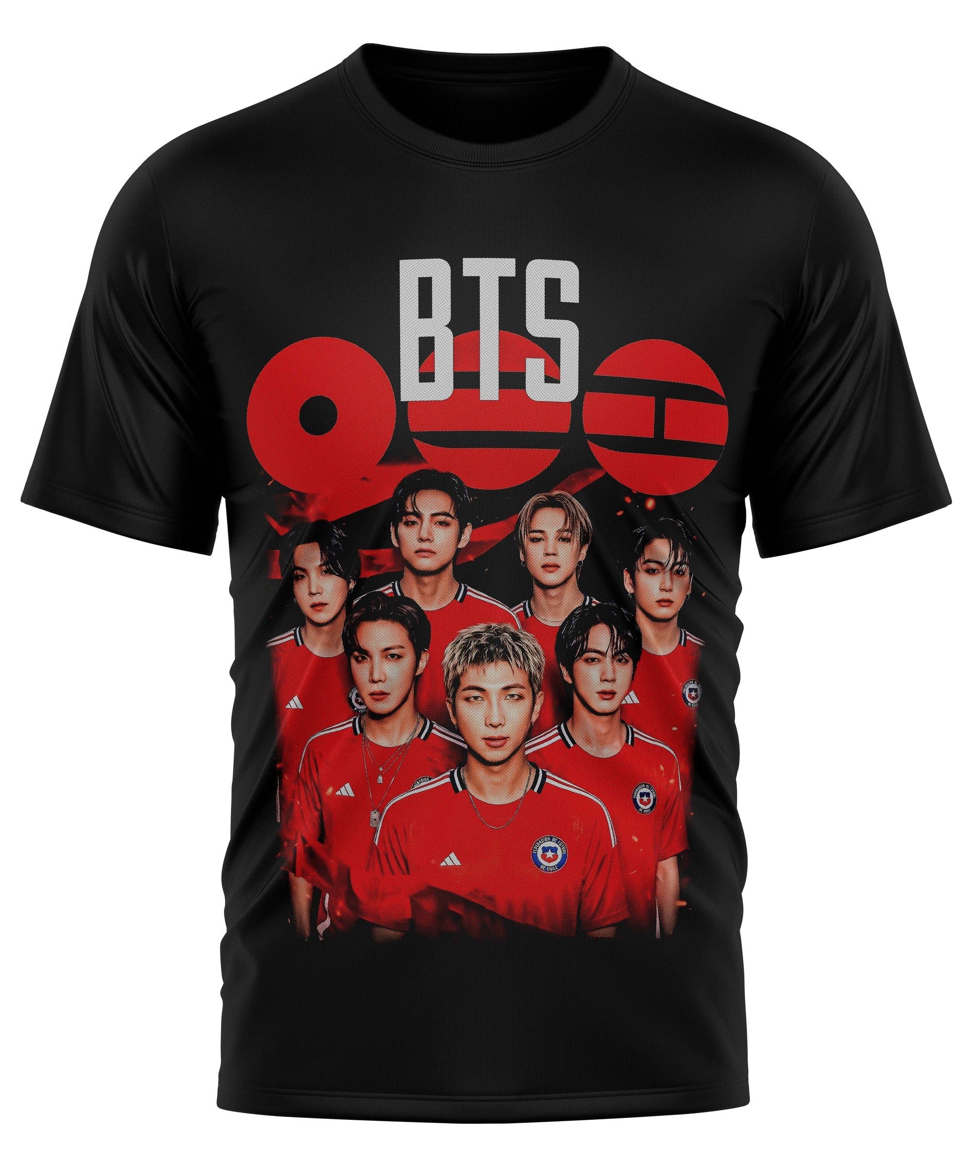 Polera BTS Seleccion Chile estampada en DTF