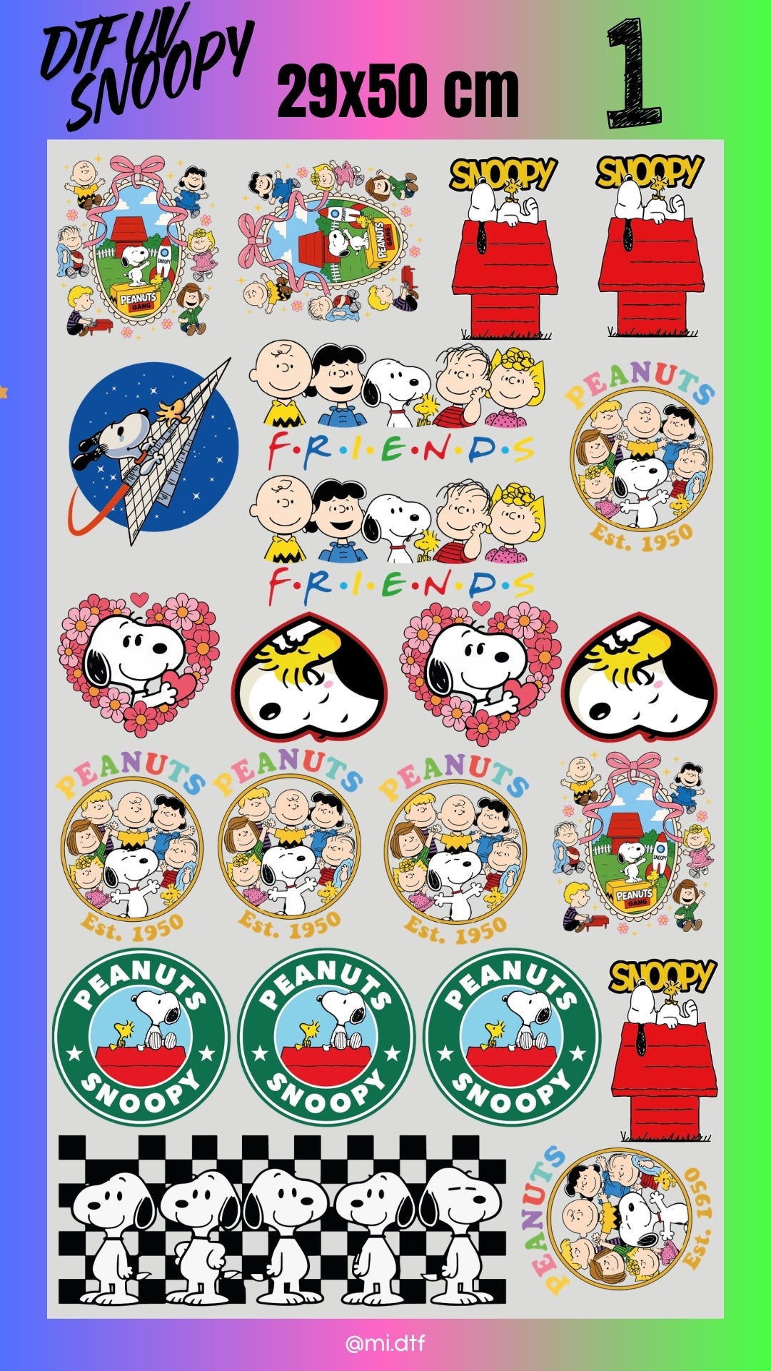 Lienzo UV Snoopy