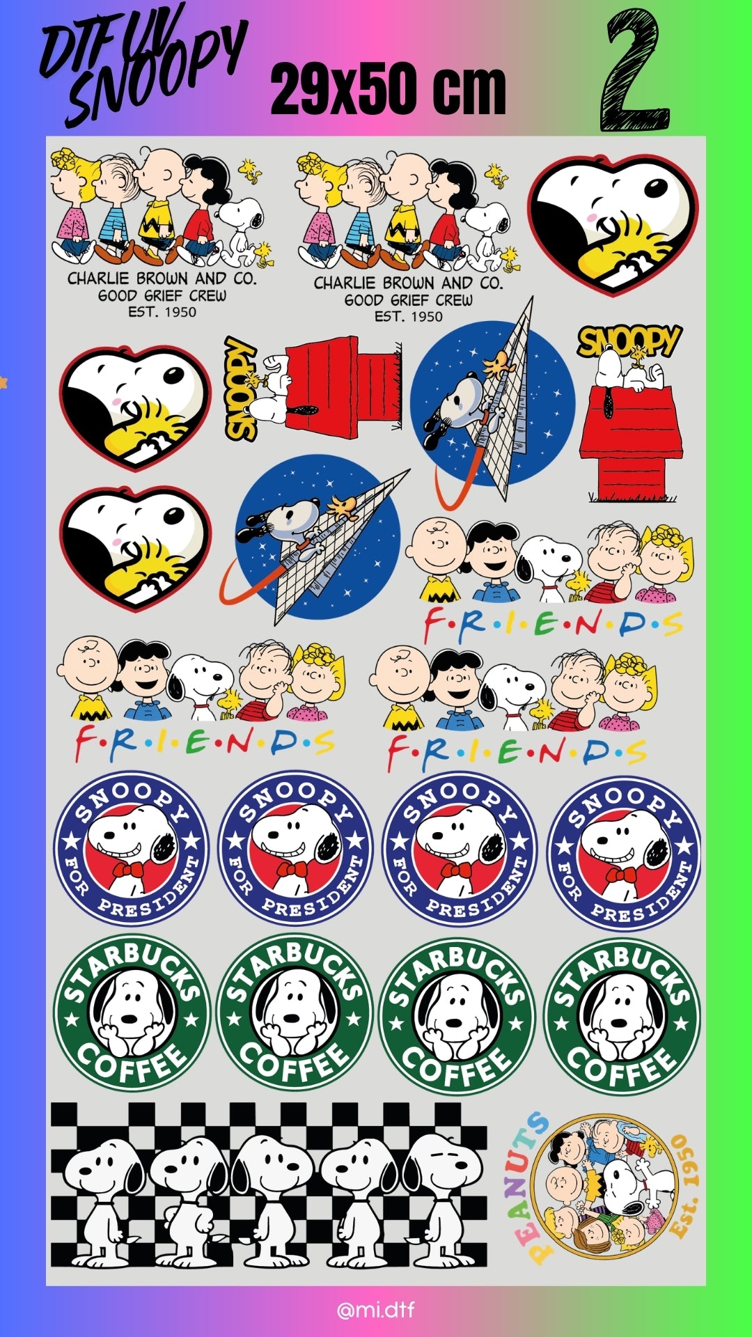Lienzo UV Snoopy